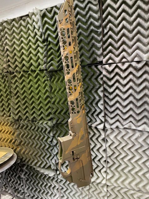 Camo Cerakote step 3: detail colors added