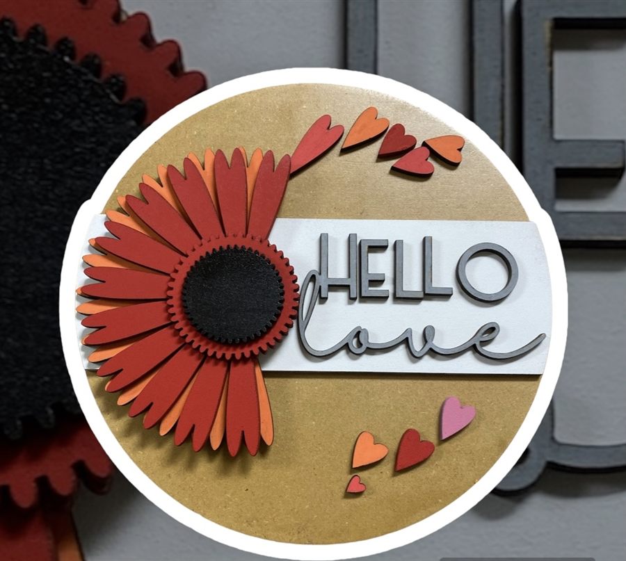 Daisy "Hello Love" Sign