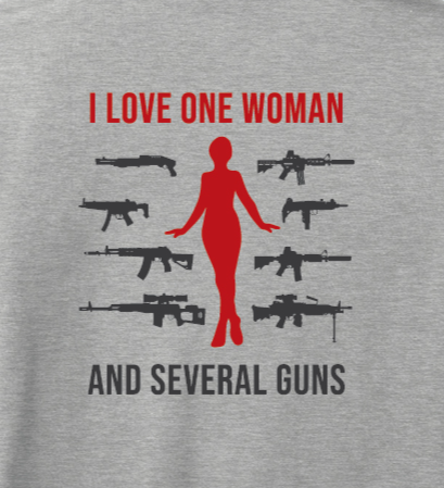 "I Love One Woman & Several Guns" Men's Tee